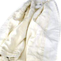 Pre Owned Chanel Collarless Jacket White F 36