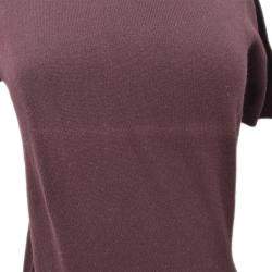 Pre Owned Chanel 95A #40 Ensemble Cardigan Top Brown Green Cashmere