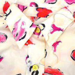 مملوكة مسبقًا Chanel Lips Blouse Shirt White F 38