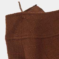 مملوكة مسبقًا Chanel Setup Suit Jacket Skirt Brown 98A F 38