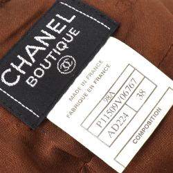 مملوكة مسبقًا Chanel Setup Suit Jacket Skirt Brown 98A F 38