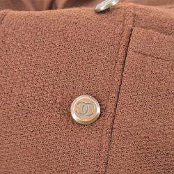 مملوكة مسبقًا Chanel Setup Suit Jacket Skirt Brown 98A F 38