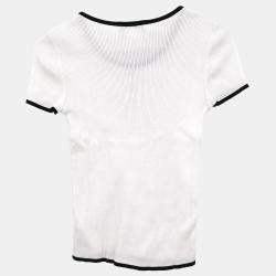Pre Owned Chanel Top White 95P F 40