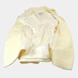 مملوكة مسبقًا Chanel P57660V26446 Long Sleeve Jacket White F 38