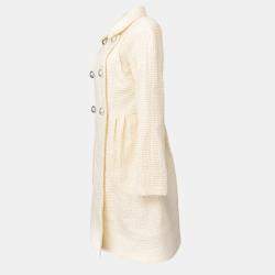 مملوكة مسبقًا Chanel P57660V26446 Long Sleeve Jacket White F 38