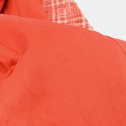 Pre Owned Chanel 97P #40 Tweed Long Sleeve Jacket Red