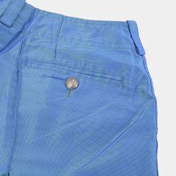 Pre Owned بنطلون شانيل طويل أزرق 96A #40