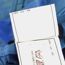 Pre Owned بنطلون شانيل طويل أزرق 96A #40