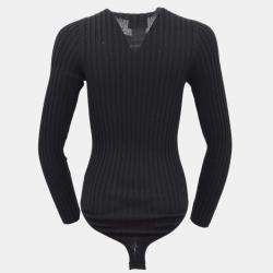Pre Owned Chanel Sweater Black #42