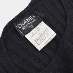 Pre Owned Chanel Sweater Black #42
