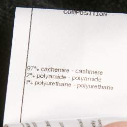 Pre Owned سويتر شانيل كشمير تريكو مزخرف أسود مقاس متوسط (ميديم)