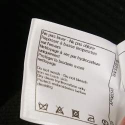 Pre Owned سويتر شانيل كشمير تريكو مزخرف أسود مقاس متوسط (ميديم)