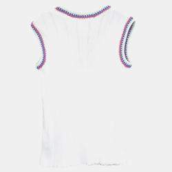 Pre Owned Chanel Sleeveless Top White 07P M