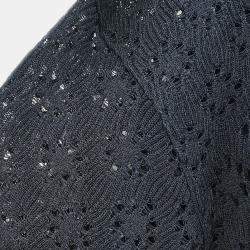 Pre Owned Chanel Cardigan Black F 34