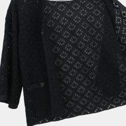 Pre Owned Chanel Cardigan Black F 34