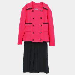 مملوكة مسبقًا Chanel Setup Suit Jacket Skirt Pink Black #36