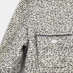 مملوكة مسبقًا Chanel Single Breasted Collarless Jacket Gray 96A L