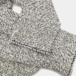 مملوكة مسبقًا Chanel Single Breasted Collarless Jacket Gray 96A L