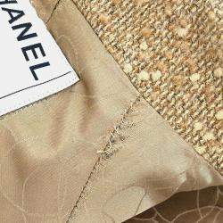 Pre Owned معطف شانيل بيج بزرار أمامي مفرد 01A مقاس 38