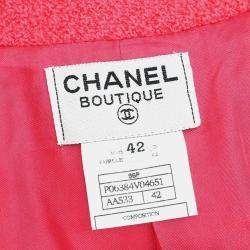 Pre Owned Chanel Jacket Coat Pink #42