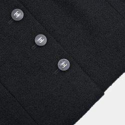 Pre Owned طقم شانيل جاكيت وتنورة سوداء #38