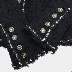 Pre Owned جاكيت بدلة وتنورة شانيل أسود #38