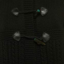 مملوكة مسبقًا Chanel Black Cashmere Toggle Cardigan S 
