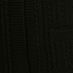 مملوكة مسبقًا Chanel Black Cashmere Toggle Cardigan S 