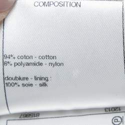 Pre Owned Chanel Black Floral Lace Detail Top L