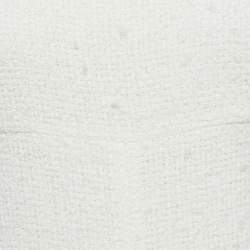 مملوكة مسبقًا Chanel White Tweed Backless Jumpsuit S