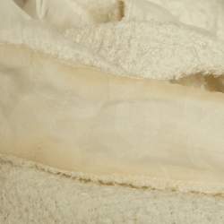 مملوكة مسبقًا Chanel White Tweed Backless Jumpsuit S