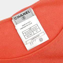 Pre Owned Chanel T-shirt Top Salmon Pink M