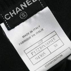 Pre Owned توب شانيل تي شيرت أسود مقاس 38