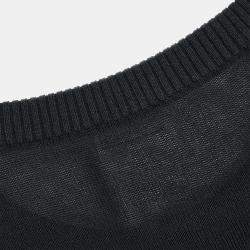 Pre Owned توب شانيل تي شيرت أسود مقاس 38