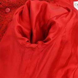 Pre Owned جاكيت شانيل مزدوج الصدر أحمر 97A مقاس 40