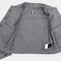 مملوكة مسبقًا Chanel Single Breasted Jacket Sport Line Jacket Gray #36
