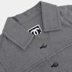 مملوكة مسبقًا Chanel Single Breasted Jacket Sport Line Jacket Gray #36