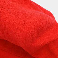 Pre Owned بدلة تنورة جاكيت شانيل أحمر 96P #36