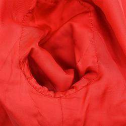 Pre Owned بدلة تنورة جاكيت شانيل أحمر 96P #36