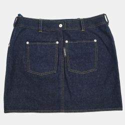 Pre Owned Chanel Setup Suit Jacket Skirt Navy #40 #38