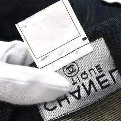 Pre Owned Chanel Setup Suit Jacket Skirt Navy #40 #38