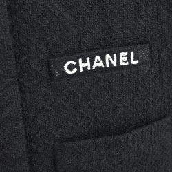 Pre Owned Chanel Single Breasted Jacket Black 95A #38