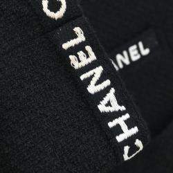 Pre Owned Chanel Single Breasted Jacket Black 95A #38