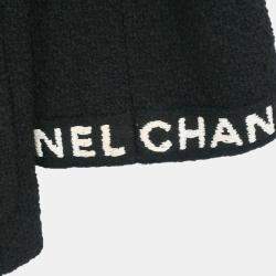 Pre Owned Chanel Single Breasted Jacket Black 95A #38