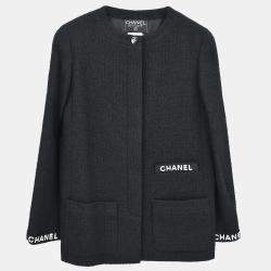 مملوكة مسبقًا Chanel Single Breasted Jacket Black 95A #38