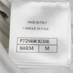 Pre Owned فستان شانيل تريكو كروشيه كشمير أسود وتناقض قطن ميني M