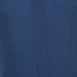 Pre Owned Chanel Blue Stretch Knit Tank Top XL