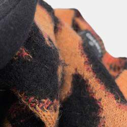 Pre Owned Chanel Leopard Knit Sweater Size 36 Brown/Black/Pink 