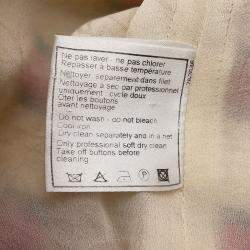 Pre Owned جاكيت شانيل مخطط تويد مقاس 42 عاجي/أحمر/بني