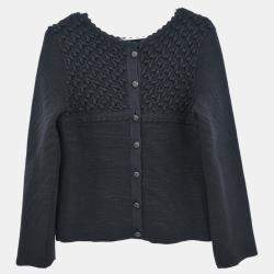 Pre Owned Chanel Cardigan Black #38